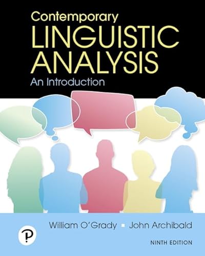 Contemporary Linguistic Analysis: An Introduction + Companion Website without Pearson eText + Study Guide von Addison Wesley