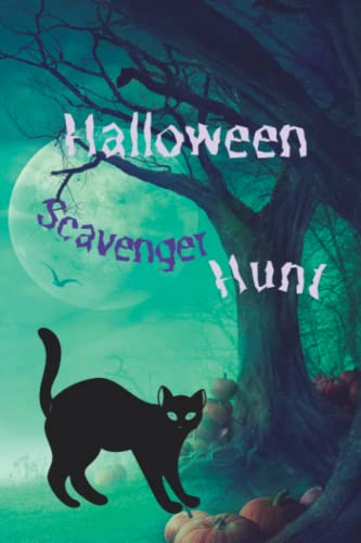 Halloween Scavenger Hunt for Kids: Halloween treasure hunt for family, complete game with instructions