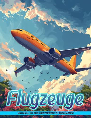 Flugzeuge Malbuch: Flugspaß Malvorlagen Geschenke Zum Geburtstag Zur Stressbewältigung