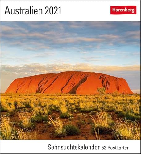 Australien Sehnsuchtskalender 2021 - Postkartenkalender mit Wochenkalendarium - 53 perforierte Postkarten zum Heraustrennen - zum Aufstellen oder ... x 17,5 cm: Sehnsuchtskalender, 53 Postkarten