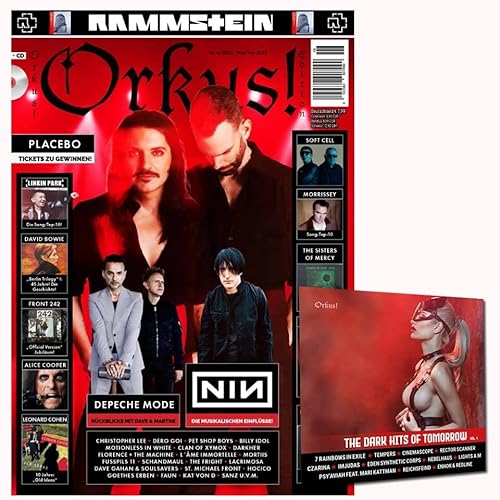 Orkus! Edition Nr. 5 / Nr. 6 - Mai/Juni 2022 mit PLACEBO, RAMMSTEIN, DEPECHE MODE, NINE INCH NAILS, DAVID BOWIE, THE CURE u.v.m. + CD!: Specials: THE ... ALICE COOPER, MORRISSEY, FRONT 242 u.v.m. von U-Line UG