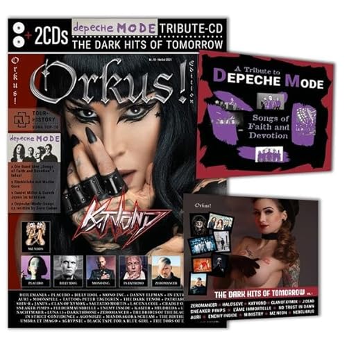 Orkus-Edition mit DEPECHE-MODE-Tribute-CD „SONGS OF FAITH AND DEVOTION“! Plus 2. CD: „THE DARK HITS OF TOMORROW": Orkus!-Edition Nr. 10–2021 mit ... zu DEPECHE MODE, RAMMSTEIN, PLACEBO u.a. von U-Line UG