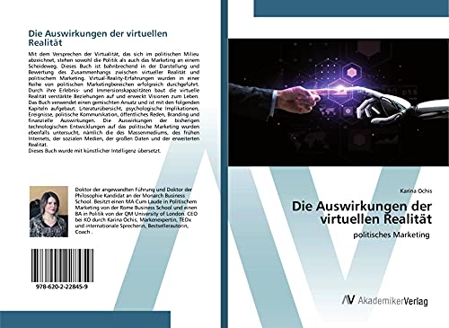 Die Auswirkungen der virtuellen Realität: politisches Marketing von AV Akademikerverlag