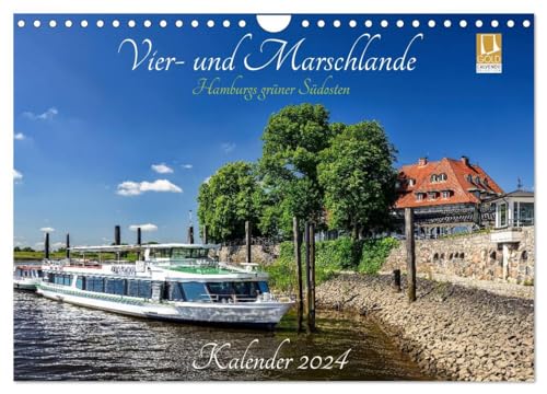 Vier- und Marschlande Hamburgs grüner Südosten (Wandkalender 2024 DIN A4 quer), CALVENDO Monatskalender: Hamburgs Landgebiet Vier- und Marschlande in wunderschönen Bildern für das ganze Jahr.