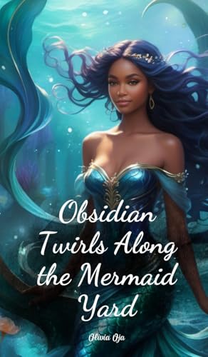 Obsidian Twirls Along the Mermaid Yard von Swan Charm