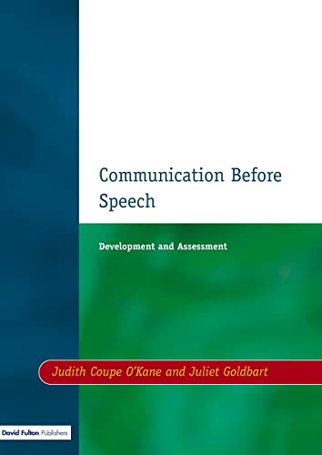 Communication before Speech: Development and Assessment von David Fulton Publishers