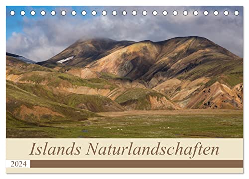 Islands Naturlandschaften (Tischkalender 2024 DIN A5 quer), CALVENDO Monatskalender von CALVENDO