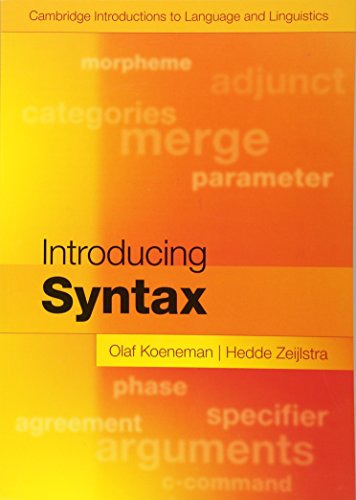 Introducing Syntax (Cambridge Introductions to Language and Linguistics) von Cambridge University Press