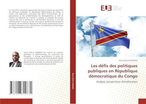 Les défis des politiques publiques en République démocratique du Congo: Analyse, perspectives d'amélioration von Éditions universitaires européennes