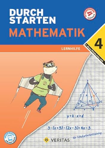 Durchstarten - Mathematik - Mittelschule/AHS - 4. Jahrgangsstufe: Lernhilfe - Übungsbuch mit Lösungen von Veritas