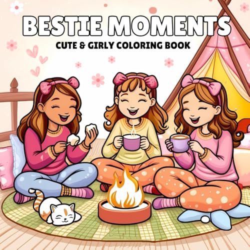 Bestie Moments Coloring Book for Adults and Teens: The Perfect Coloring Book for Best Friends Who Love Fun, Relaxation, and Creativity von Independently published