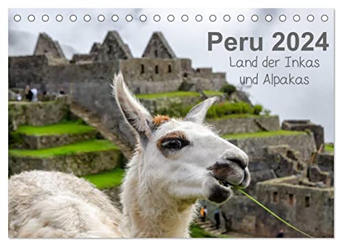 Peru - Land der Inkas und Alpakas (Tischkalender 2024 DIN A5 quer), CALVENDO Monatskalender