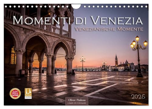 Momenti di Venezia - Venezianische Momente (Wandkalender 2025 DIN A4 quer), CALVENDO Monatskalender