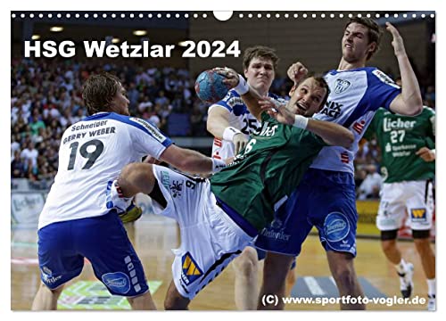 HSG Wetzlar - Handball Bundesliga 2024 (Wandkalender 2024 DIN A3 quer), CALVENDO Monatskalender von CALVENDO