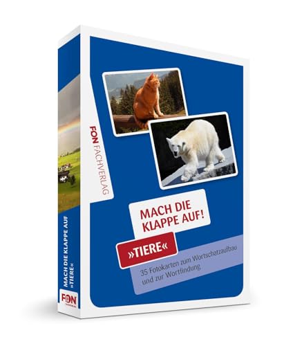 Mach die Klappe auf - Tiere: Bildkarten zur Sprachförderung (Mach die Klappe auf / Bildkarten) von FON Fachverlag