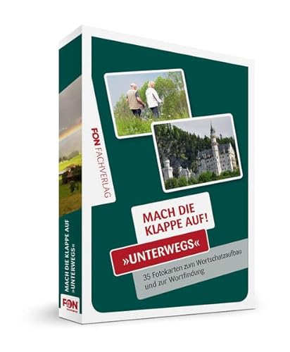 Mach die Klappe auf - Unterwegs: Bildkarten zur Sprachförderung (Mach die Klappe auf / Bildkarten): 35 Fotokarten zum Wortschatzaufbau und zur Wortfindung. Bildkarten zur Sprachförderung von FON-Fachverlag