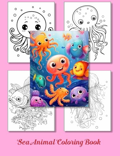 Sea Animal Coloring book for children: Large size activity book von Independently published