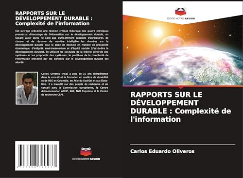RAPPORTS SUR LE DÉVELOPPEMENT DURABLE : Complexité de l'information von Editions Notre Savoir