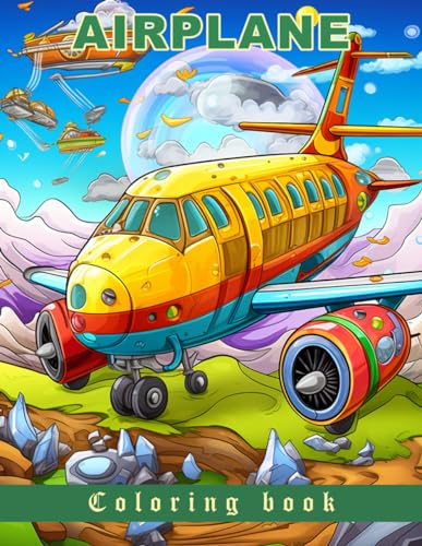Airplane Coloring book for children: large size 8.5 x 11 inches von Independently published