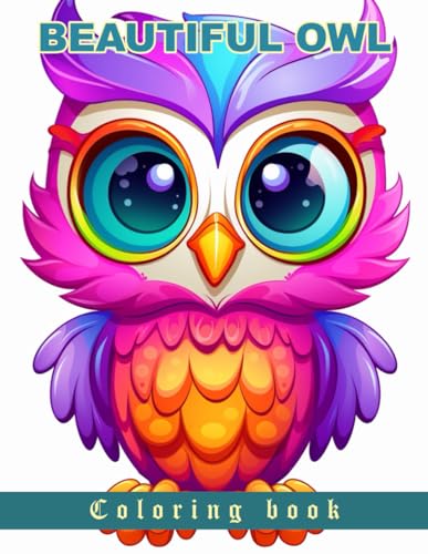 Beautiful Owl Coloring book for children: large size 8.5 x 11 inches von Independently published