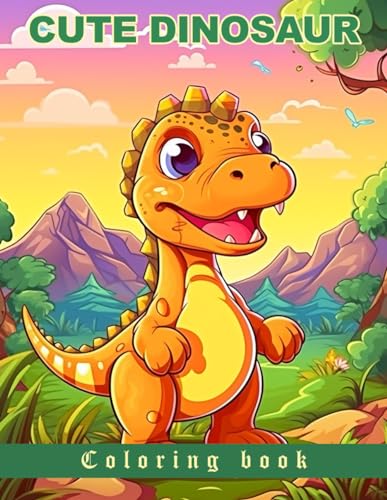 Cute DinosaurColoring book for children: large size 8.5 x 11 inches von Independently published