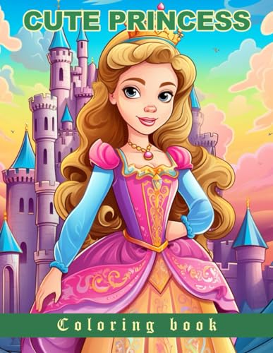 Cute Princess Coloring book: large size 8.5 x 11 inches von Independently published