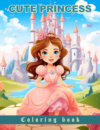 Cute Princess Coloring book: large size 8.5 x 11 inches von Independently published