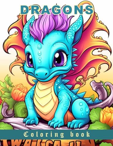 Dragons Coloring book: large size 8.5 x 11 inches von Independently published