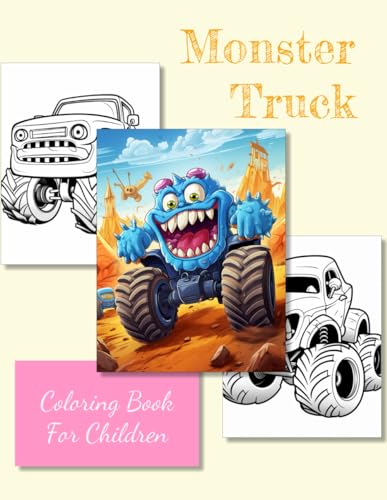 Monster Truck Coloring book for children: large size 8.5 x 11 inches von Independently published