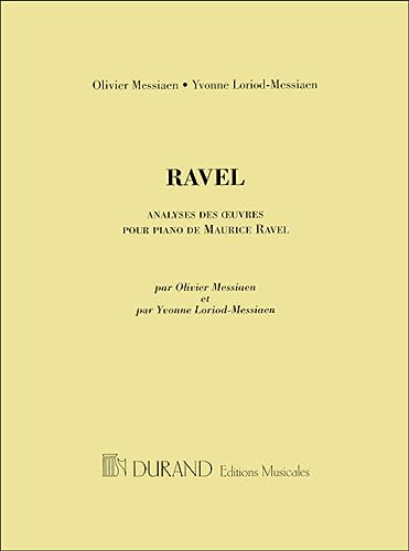 Analyse des oeuvres pour piano de Ravel - Livre