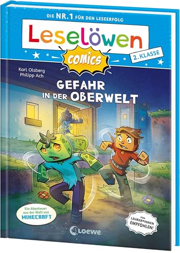 Leselöwen Comics 2. Klasse - Gefahr in der Oberwelt: Ein Abenteuer aus der Welt von Minecraft - Die Nr. 1 für den Leseerfolg jetzt als Comic-Buch! - ... ABeZeh - Erstlesebuch für Kinder ab 7 Jahren Leselöwen Comics 2. Klasse - Gefahr in der Oberwelt: Ein Abenteuer aus der Welt von Minecraft - Die Nr. 1 für den Leseerfolg jetzt als Comic-Buch! - ... ABeZeh - Erstlesebuch für Kinder ab 7 Jahren