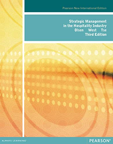 Strategic Management in the Hospitality Industry: Pearson New International Edition von Pearson