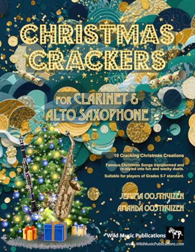 Christmas Crackers for Clarinet and Alto Saxophone: 10 Cracking Christmas Numbers transformed from noble christmas carols into wacky duets, each in a ... for two equal players of Grades 5-7 standard. Christmas Crackers for Clarinet and Alto Saxophone: 10 Cracking Christmas Numbers transformed from noble christmas carols into wacky duets, each in a ... for two equal players of Grades 5-7 standard.