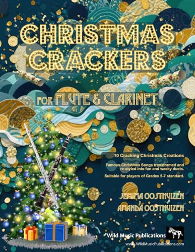 Christmas Crackers for Flute and Clarinet: 10 Cracking Christmas Numbers transformed from noble christmas carols into wacky duets, each in a unique ... Suitable for players of Grades 5-7 standard. Christmas Crackers for Flute and Clarinet: 10 Cracking Christmas Numbers transformed from noble christmas carols into wacky duets, each in a unique ... Suitable for players of Grades 5-7 standard.