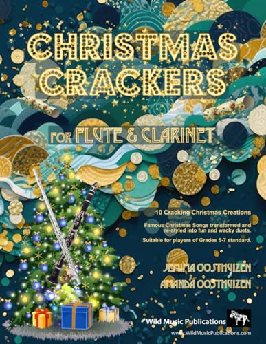 Christmas Crackers for Flute and Clarinet: 10 Cracking Christmas Numbers transformed from noble christmas carols into wacky duets, each in a unique ... Suitable for players of Grades 5-7 standard.