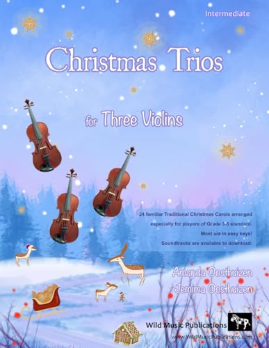 Christmas Trios for Three Violins: 24 Traditional Christmas Carols arranged especially for three violin players of Grades 3 - 5 standard. Most are in easy keys and playable in first position. Christmas Trios for Three Violins: 24 Traditional Christmas Carols arranged especially for three violin players of Grades 3 - 5 standard. Most are in easy keys and playable in first position. von Independently published