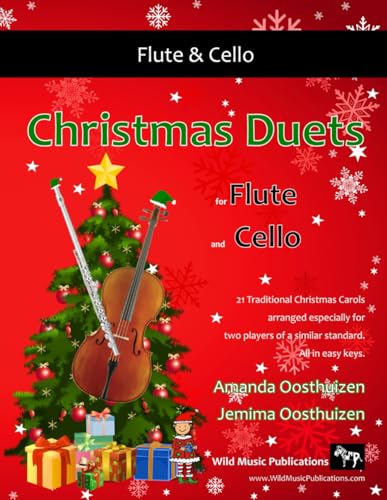 Christmas Duets for Flute and Cello: 21 Traditional Christmas Carols arranged especially for two intermediate players. All in easy keys. Christmas Duets for Flute and Cello: 21 Traditional Christmas Carols arranged especially for two intermediate players. All in easy keys.