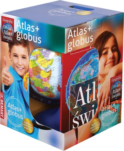 Atlas świata geograficzyny + Globus polityczny: Pakiet edukacyjny