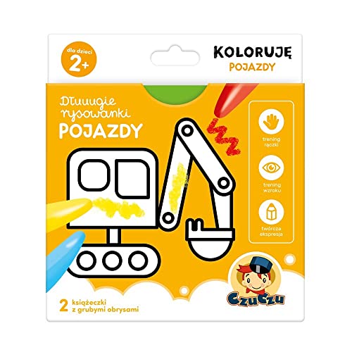 CzuCzu Dłuuugie rysowanki Koloruję Pojazdy
