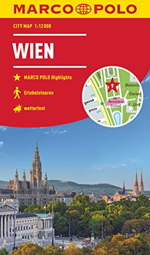 MARCO POLO Cityplan Wien 1:12.000: Highlights, Erlebnistouren, wetterfest