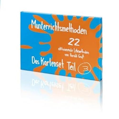 Kartenset Munterrichtsmethoden Teil 3: 22 aktivierende Lehrmethoden von Harald Groß: In diesem Kartenset finden Sie 22 weitere aktivierende Methoden für Präsenzseminare Kartenset Munterrichtsmethoden Teil 3: 22 aktivierende Lehrmethoden von Harald Groß: In diesem Kartenset finden Sie 22 weitere aktivierende Methoden für Präsenzseminare
