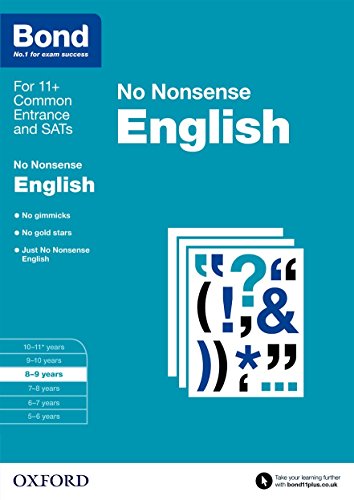 Bond: English: No Nonsense: 8-9 years