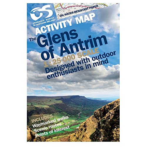 Wanderkarte Glens of Antrim: water resistant paper (Irish Activity Map) von Ordnance Survey