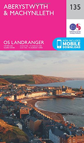 Aberystwyth & Machynlleth (OS Landranger Map, Band 135) von Ordnance Survey