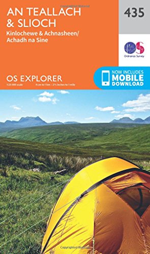 An Teallach and Slioch 1 : 25 000 (OS Explorer Map, Band 435) von Ordnance Survey