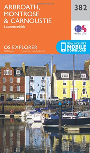 Arbroath, Montrose and Carnoustie 1 : 25 000 (OS Explorer Active Map, Band 382) von ORDNANCE SURVEY