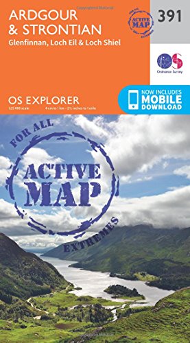 Ardgour and Strontian (OS Explorer Active Map, Band 391)