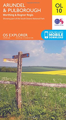 Arundel & Pulborough, Worthing & Bognor Regis (OS Explorer Map)
