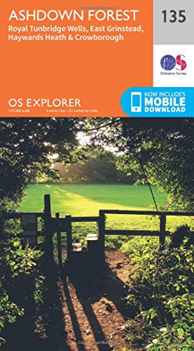 Ashdown Forest (OS Explorer Map, Band 135) von ORDNANCE SURVEY