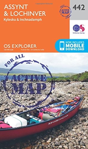 Assynt and Lochinver (OS Explorer Active Map, Band 442)